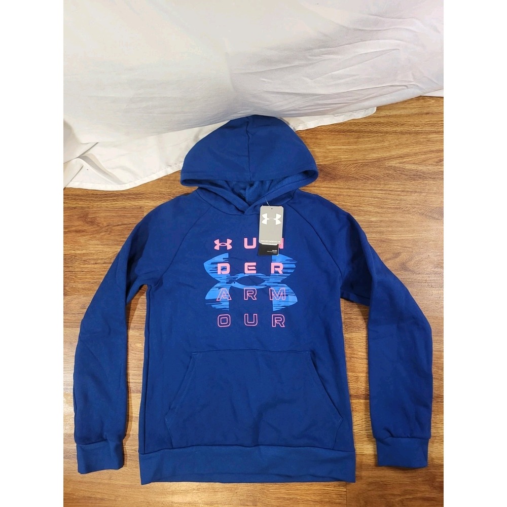 NWT Under Armour Youth Large Blue Hoodie
